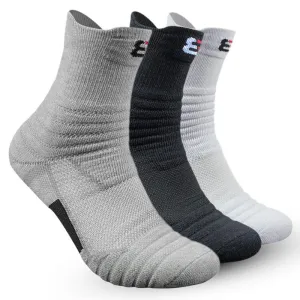 1 Paar Basketball Socken Herren Lang Verdickte Handtuchboden Baumwollsocken Outdoor Laufen Badminton Tennis Mittlere Röhre Sportsocken