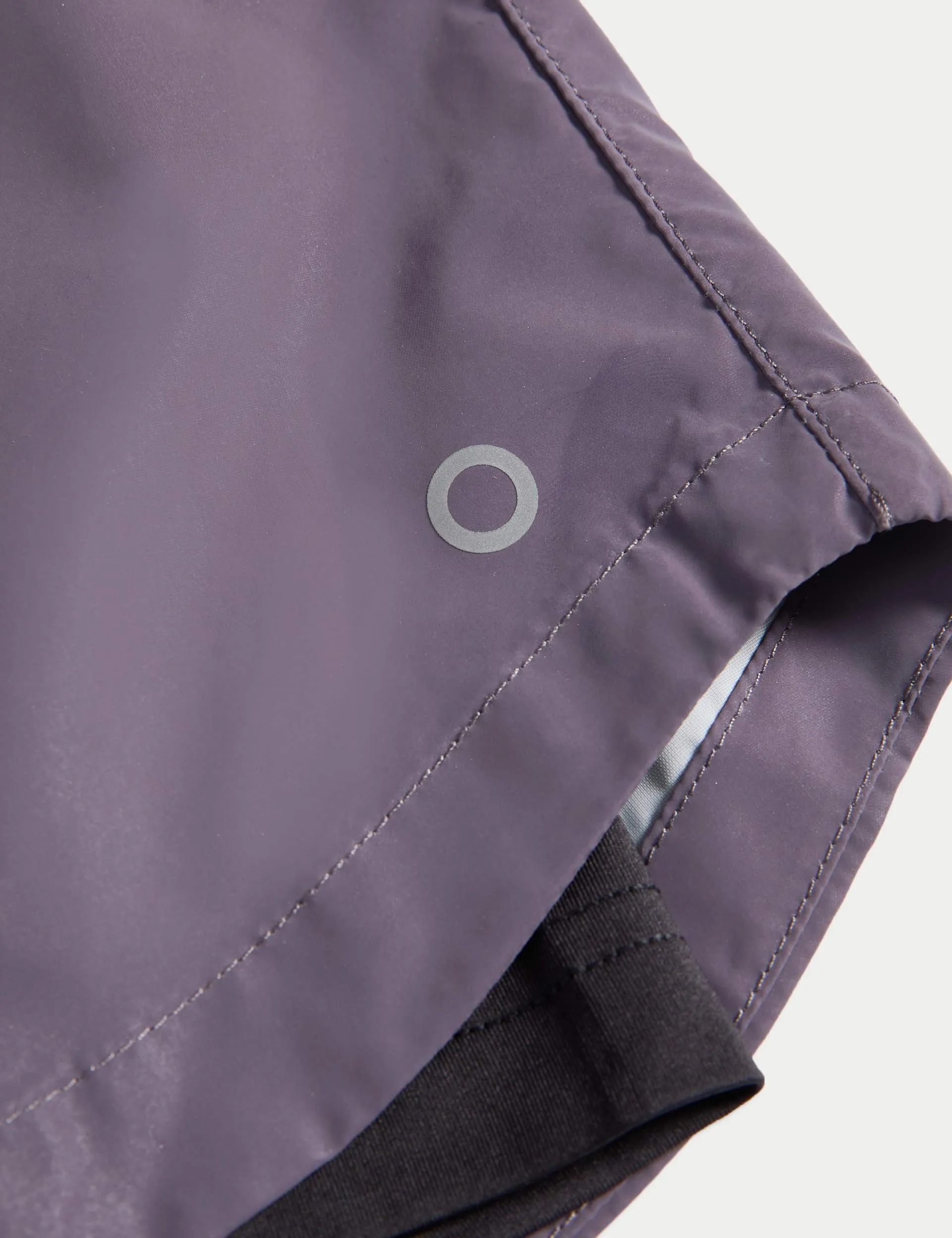 360° reflektierende gestaffelte Laufshorts - Lila