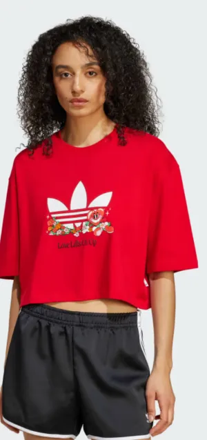 ADIDAS ORIGINALS GRAPHIC T-SHIRT (Women) - Red Adidas Clothing