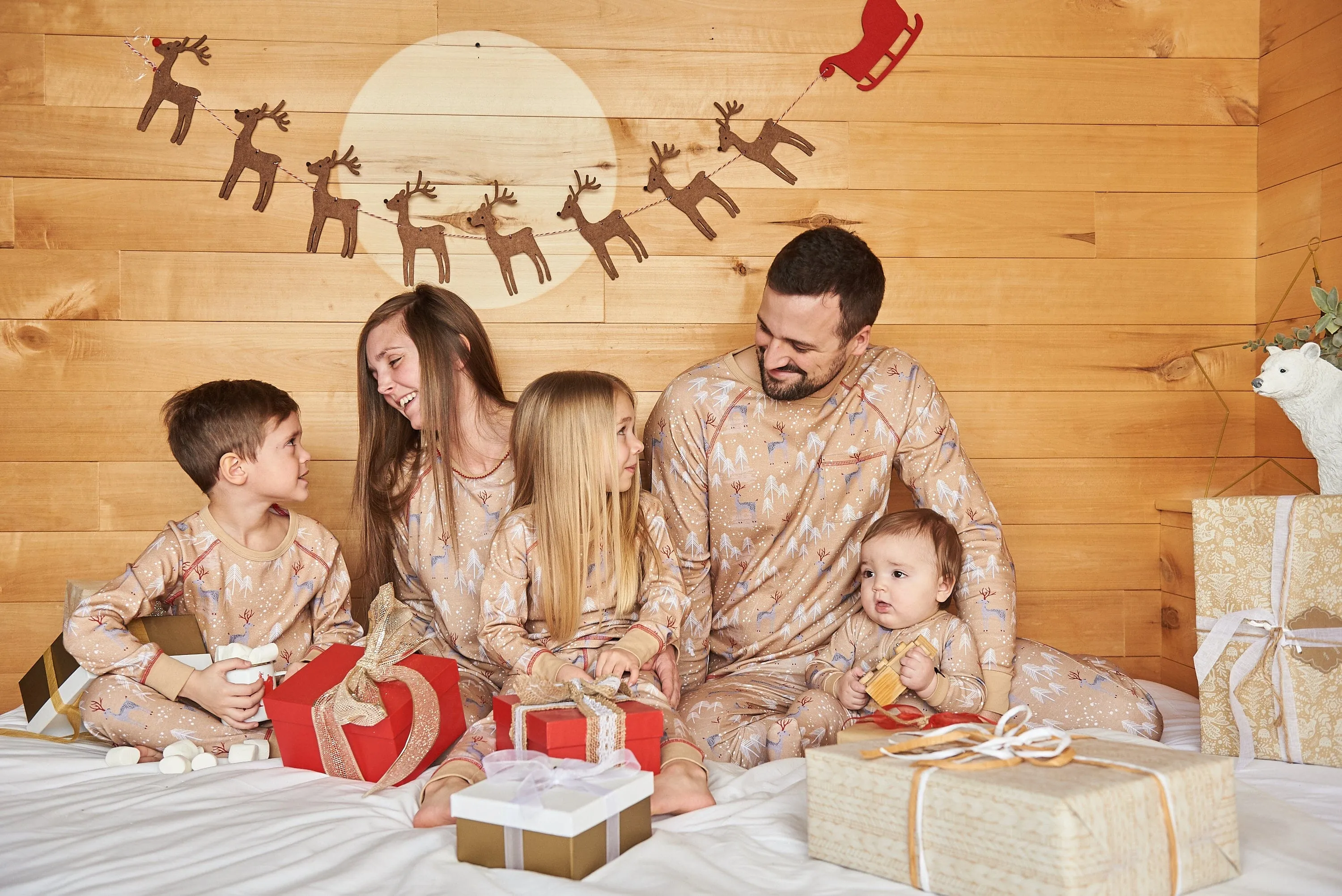 Zweiteiliger Weihnachts-Pyjama-Set für erwachsene Frauen