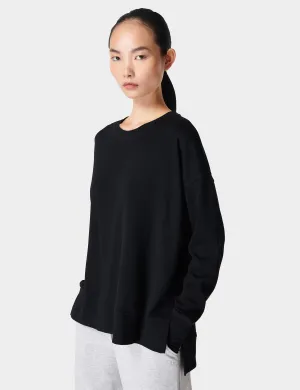 After Class Longline Sweatshirt - Schwarz