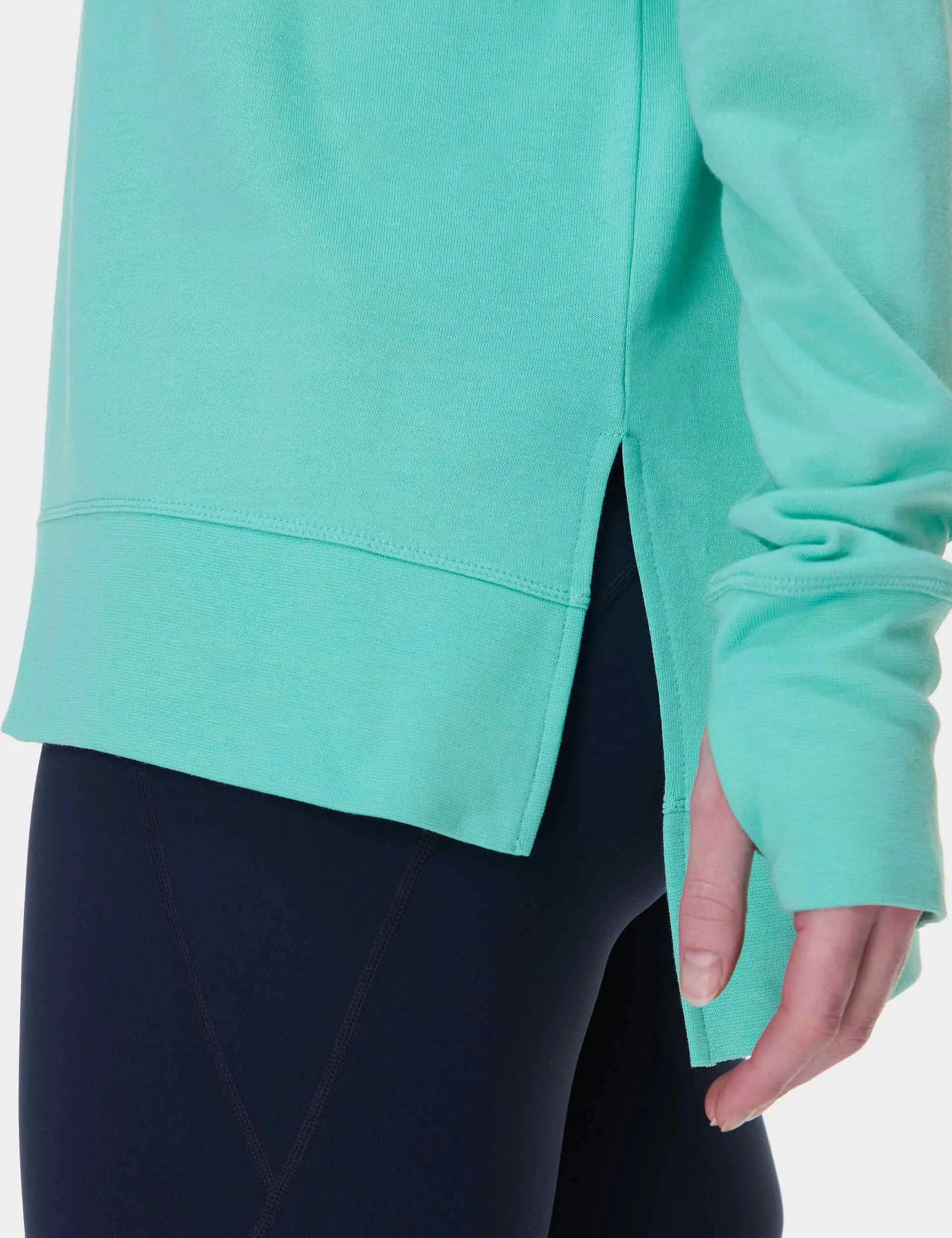 After Class Longline Sweatshirt - Meerschaum Blau
