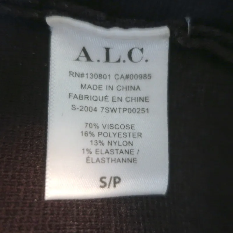 A.L.C. Ava Stretch Strick-Tanktop Dunkelbraun Größe S