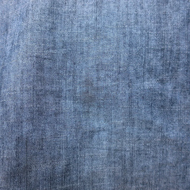 Alice   Olivia Off-the-Shoulder Top Christy Chambray Leinen-Mix Größe L