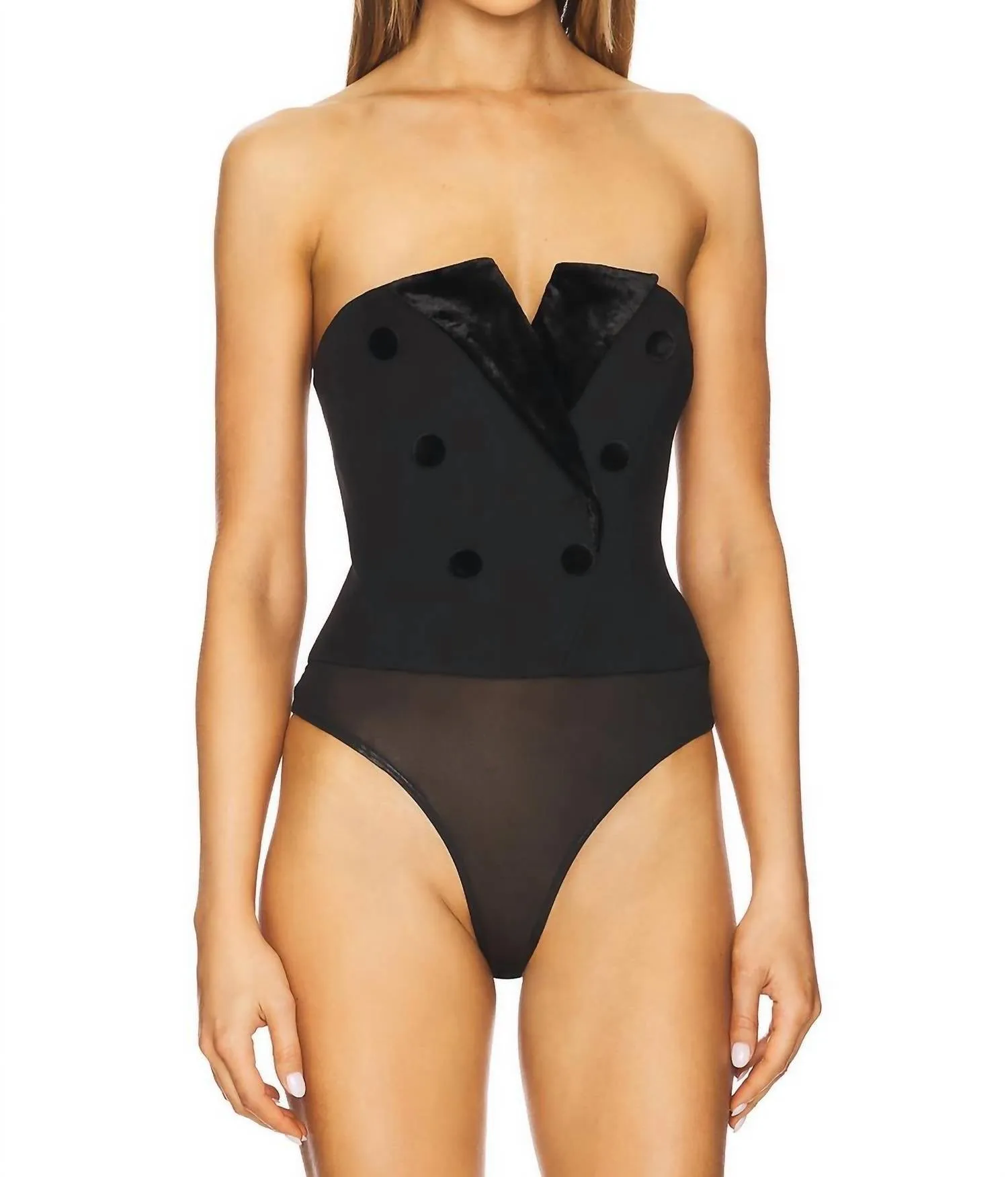 Andara Bodysuit in Schwarz