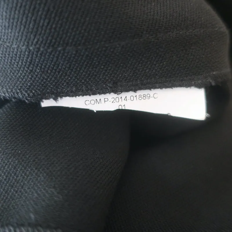 Armani Collezioni Bluse mit Puffärmeln Schwarz Wolle-Mix Größe 8