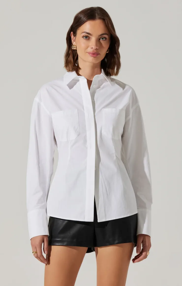 ASTR the Label Thyra Poplin Hemd