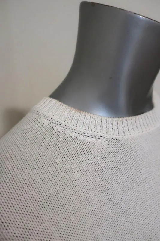 Balenciaga Baumwoll-Stricktop Weiß Größe 36 Ärmelloser Pullover