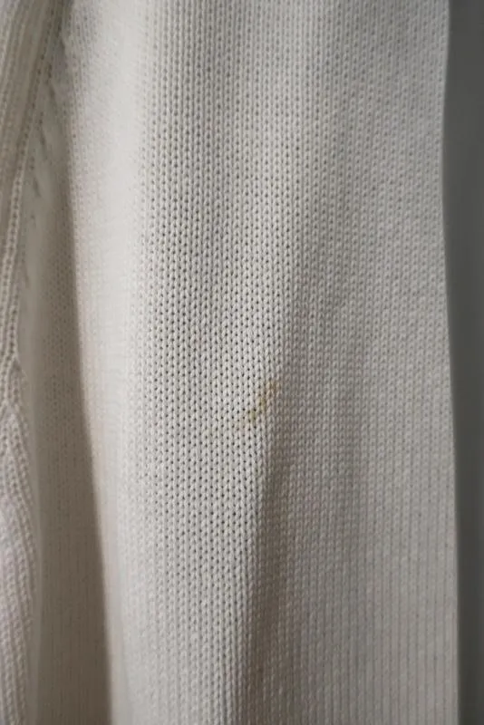 Balenciaga Baumwoll-Stricktop Weiß Größe 36 Ärmelloser Pullover