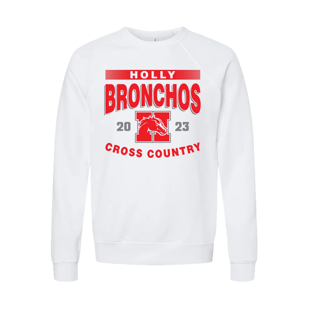 BELLA CANVAS Unisex Sponge Fleece Raglan Sweatshirt - Holly XC 23