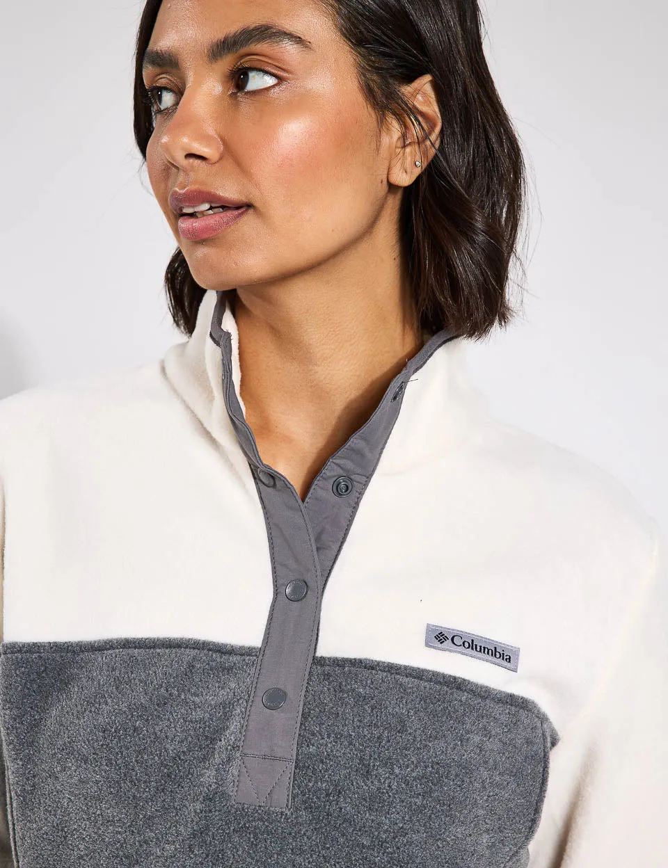 Benton Springs Half Snap Pullover - Stadtgrau Meliert/Kreide