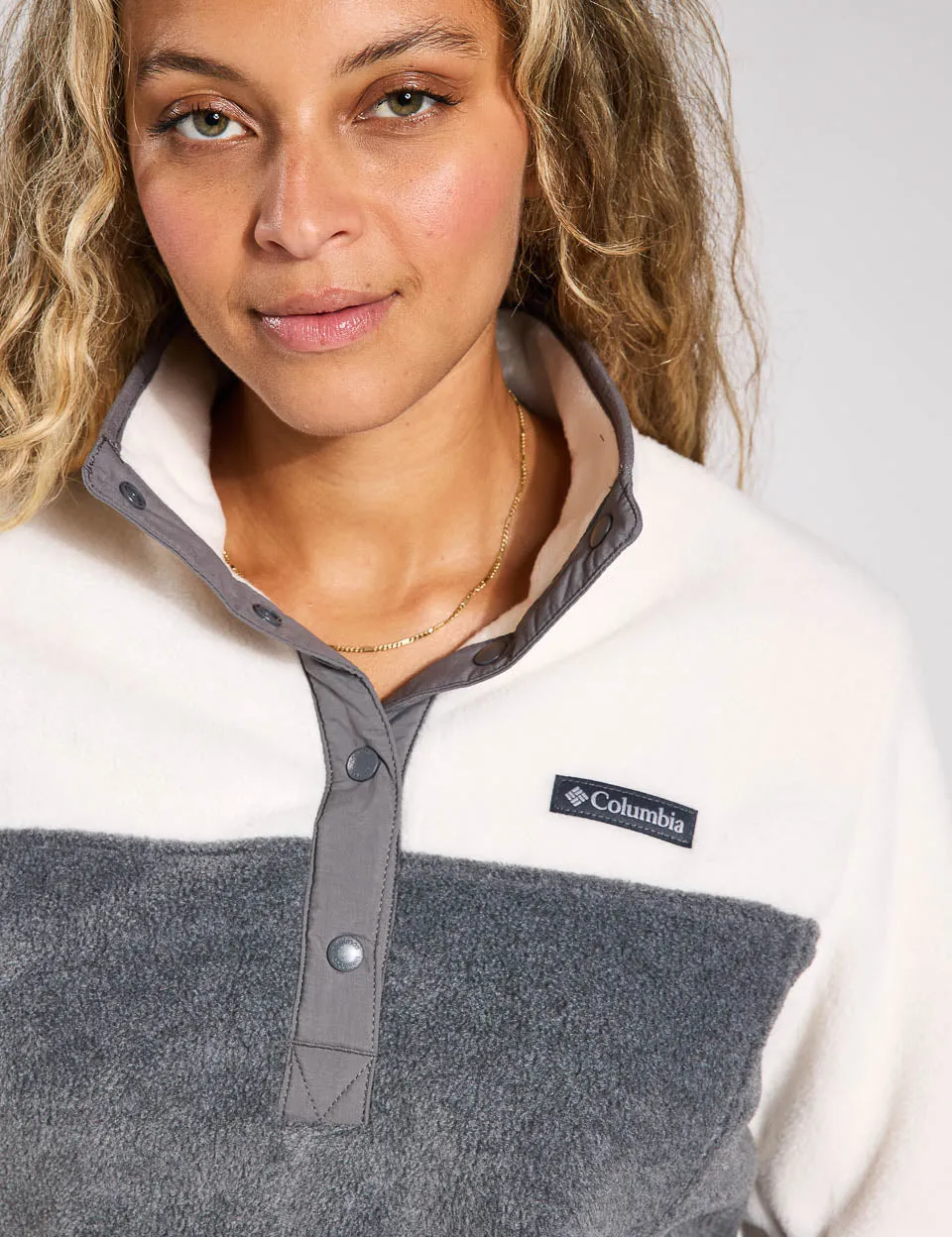 Benton Springs Half Snap Pullover - Stadtgrau Meliert/Kreide