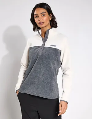 Benton Springs Half Snap Pullover - Stadtgrau Meliert/Kreide