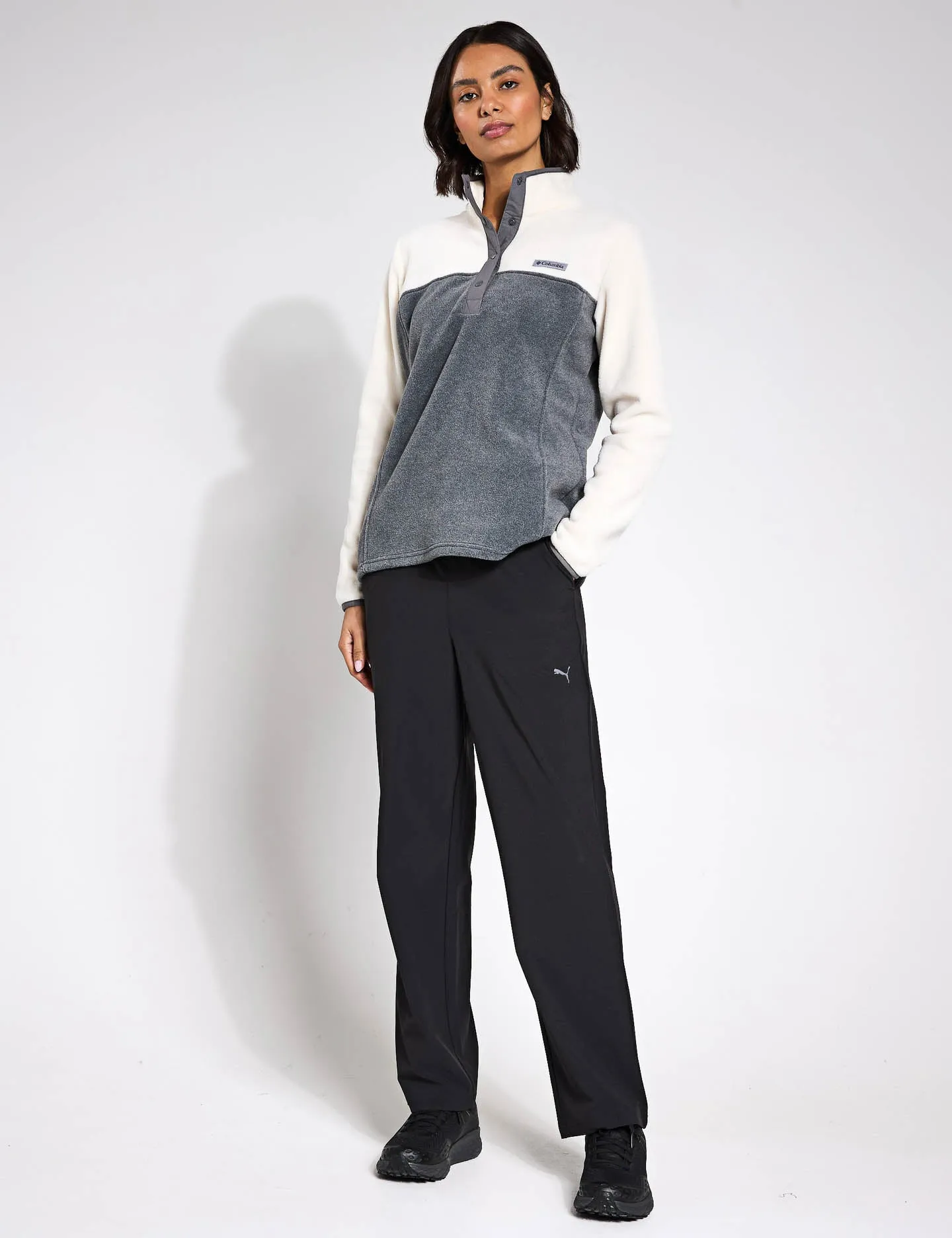 Benton Springs Half Snap Pullover - Stadtgrau Meliert/Kreide