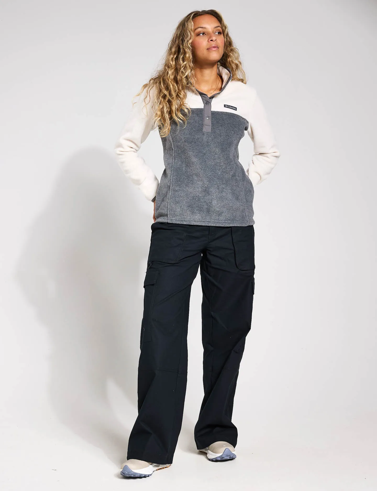 Benton Springs Half Snap Pullover - Stadtgrau Meliert/Kreide