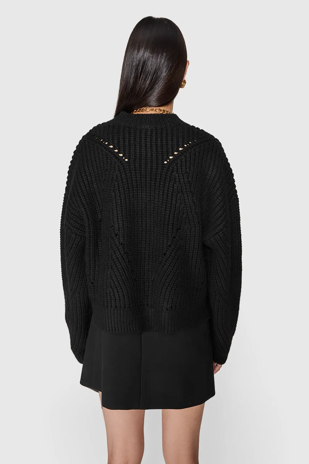 Brooks Sweater mit geschlitztem Saum