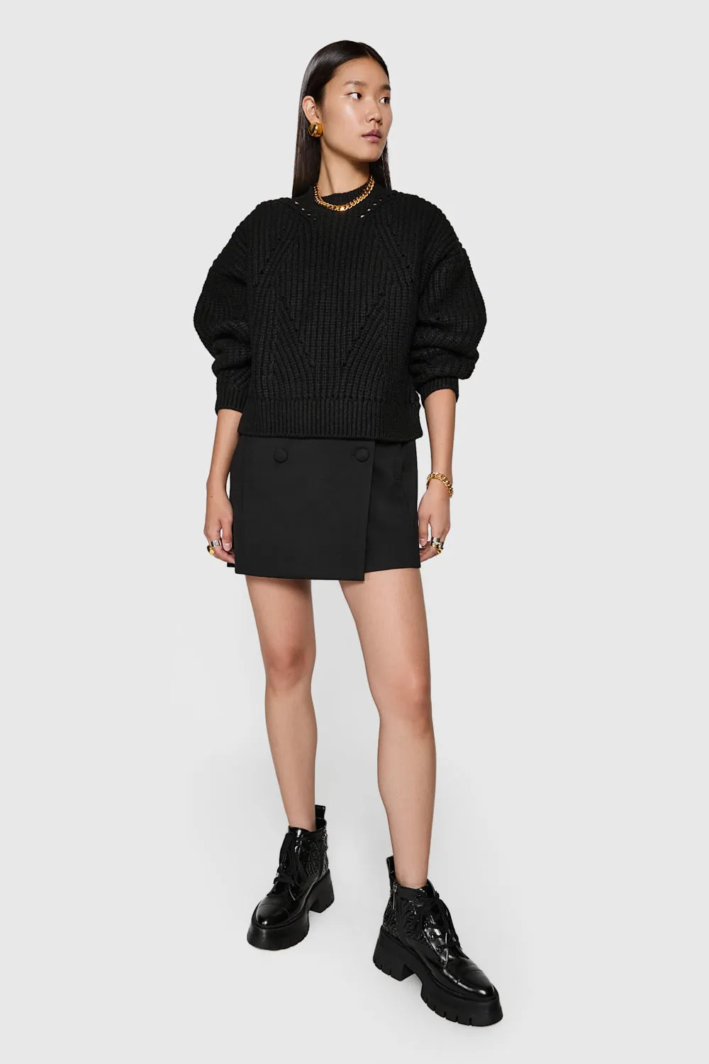 Brooks Sweater mit geschlitztem Saum