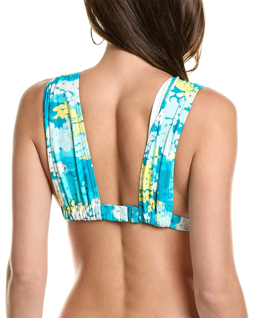 Carmen Marc Valvo Rüschen-Bikini-Oberteil