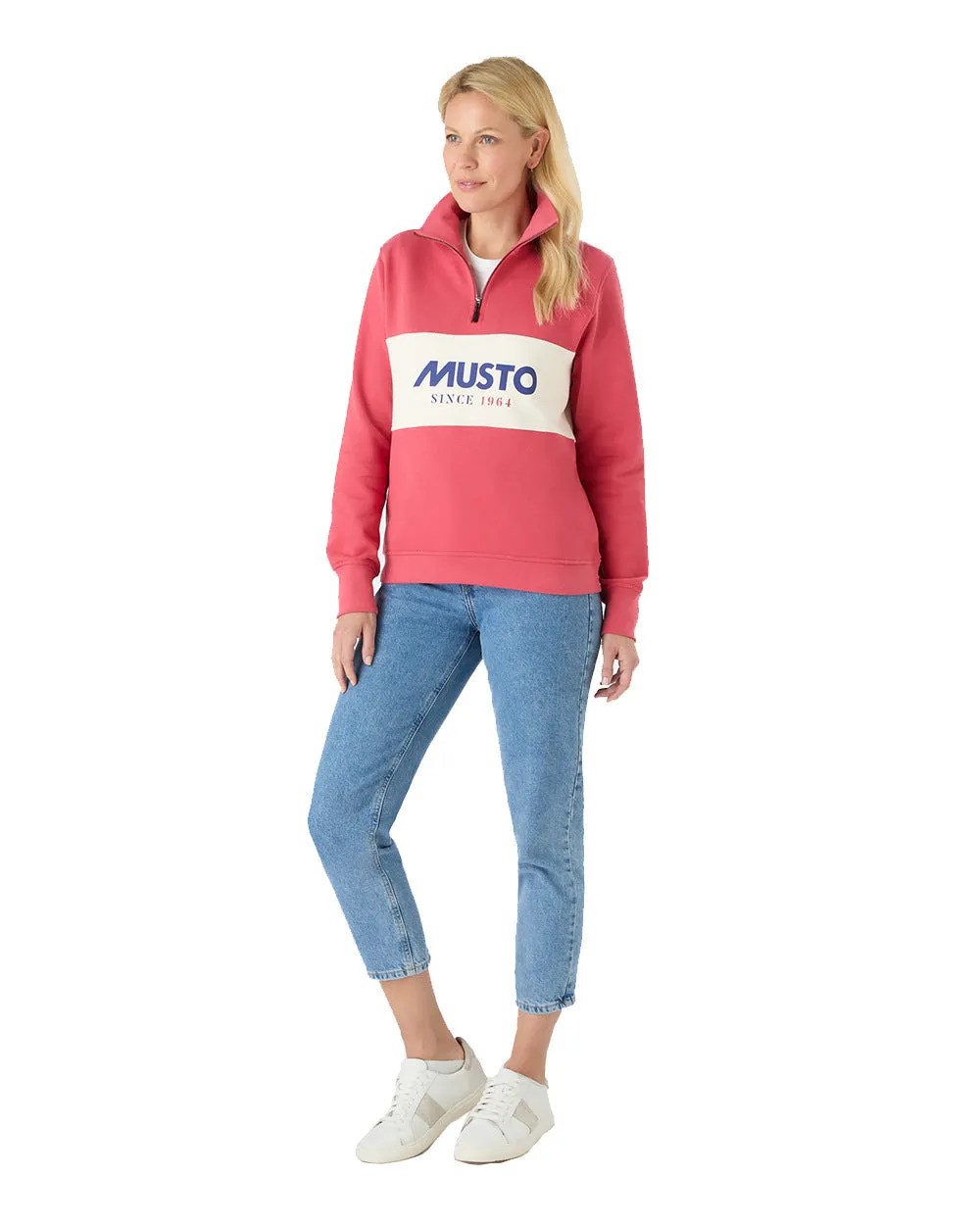 Bekleidung Musto Musto Damen Klassischer Halbzip-Pullover