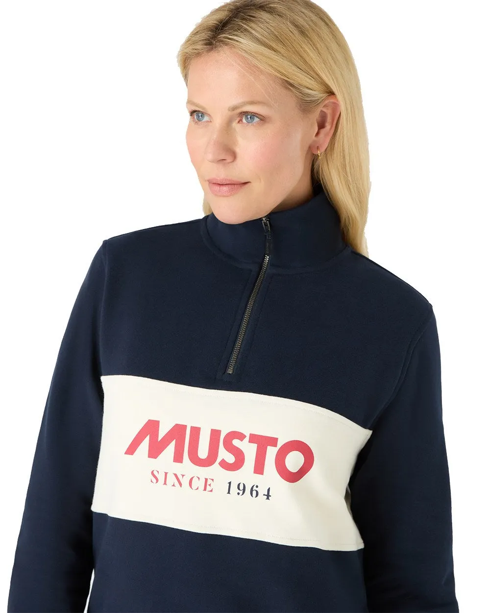 Bekleidung Musto Musto Damen Klassischer Halbzip-Pullover