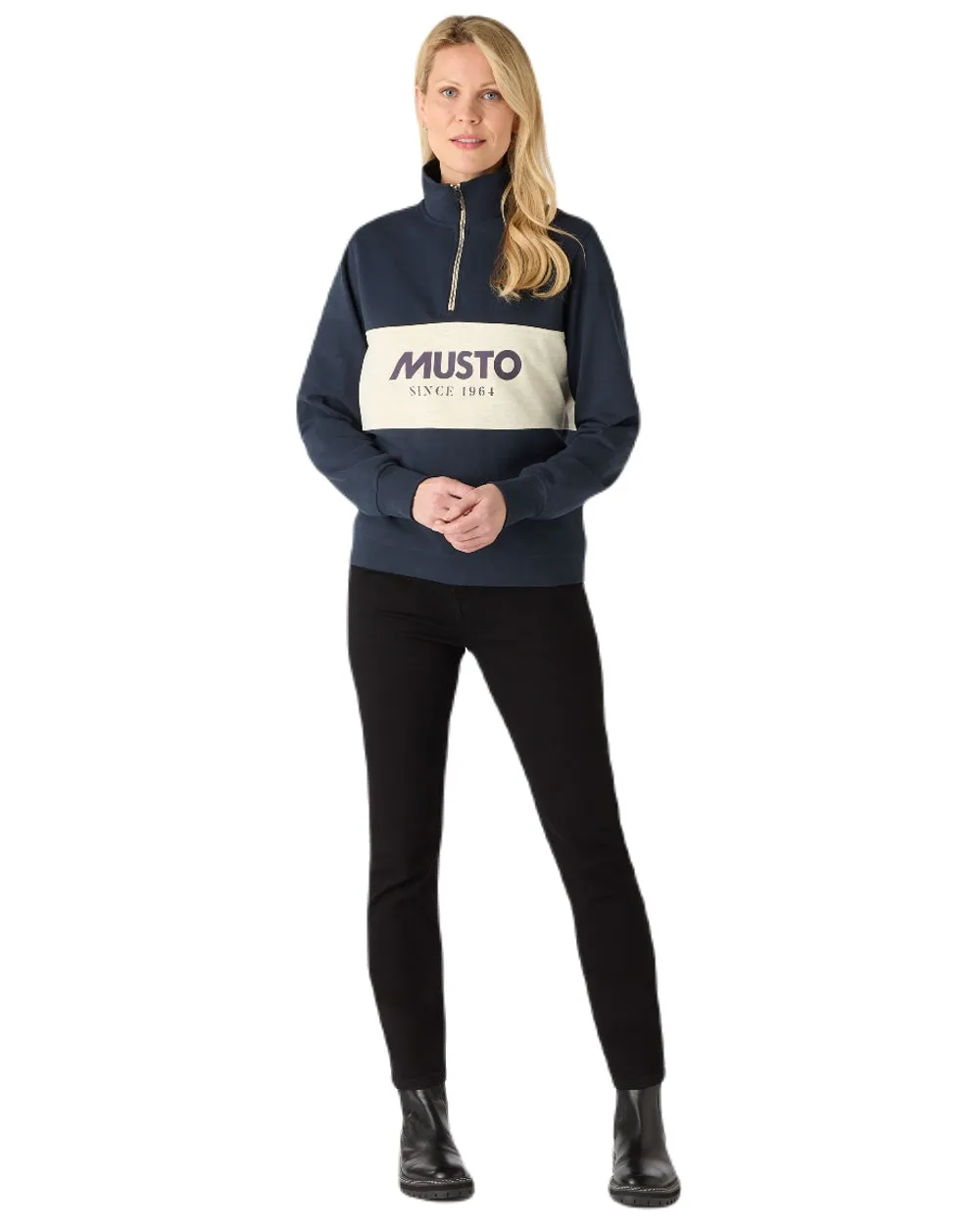 Bekleidung Musto Musto Damen Klassischer Halbzip-Pullover