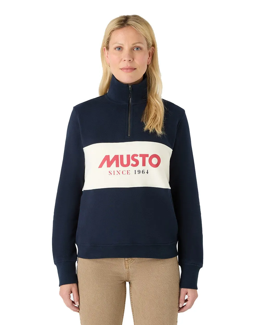 Bekleidung Musto Musto Damen Klassischer Halbzip-Pullover
