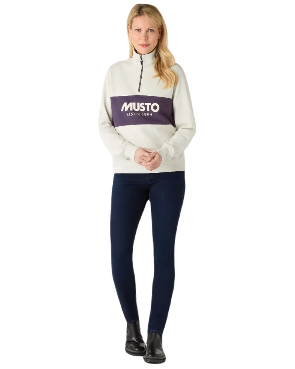 Bekleidung Musto Musto Damen Klassischer Halbzip-Pullover
