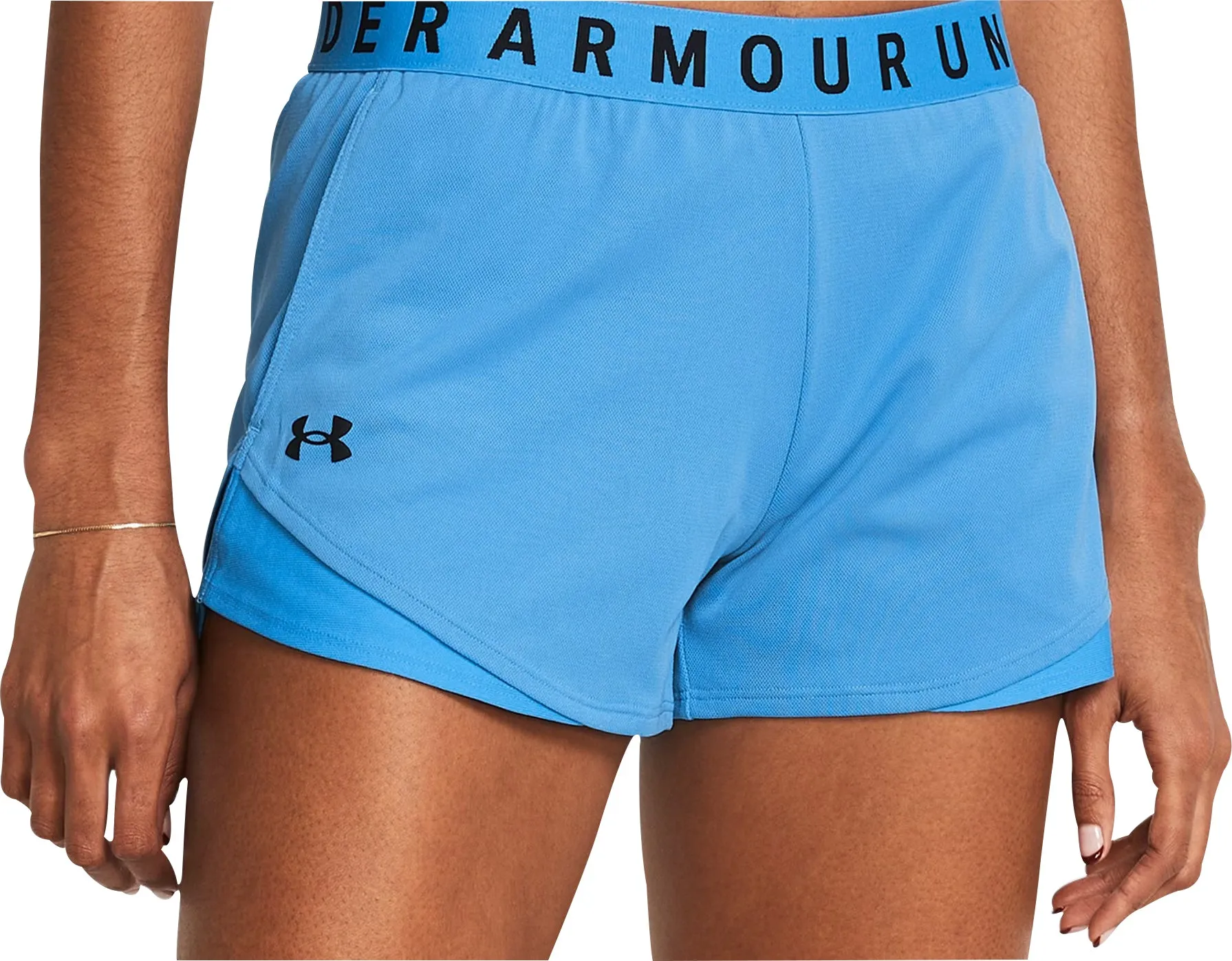 Bekleidung Under Armour Damen Under Armour Play Up 3.0 Twist Laufshorts für Damen - Blau