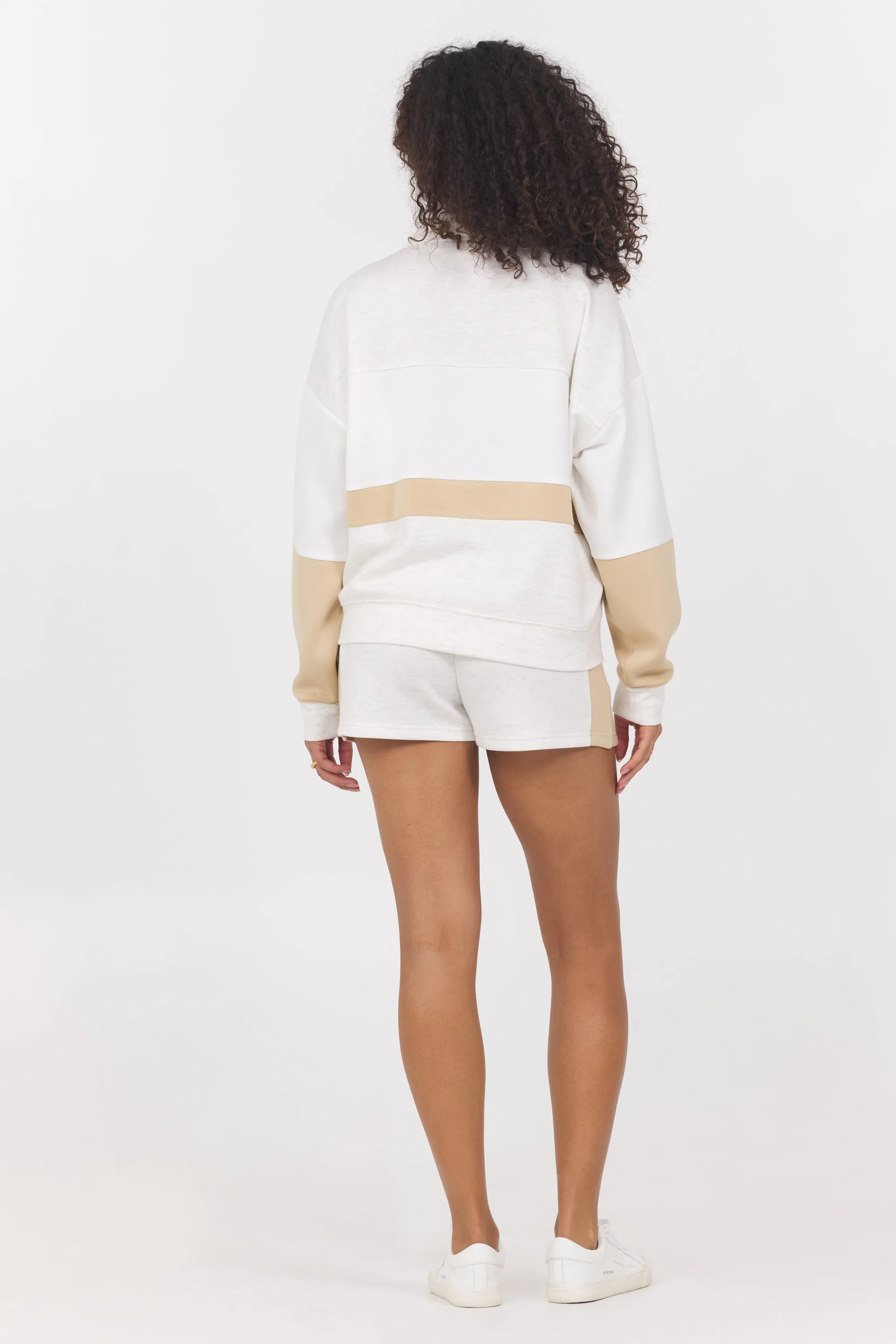 Color Block Cloud Fleece Viertel