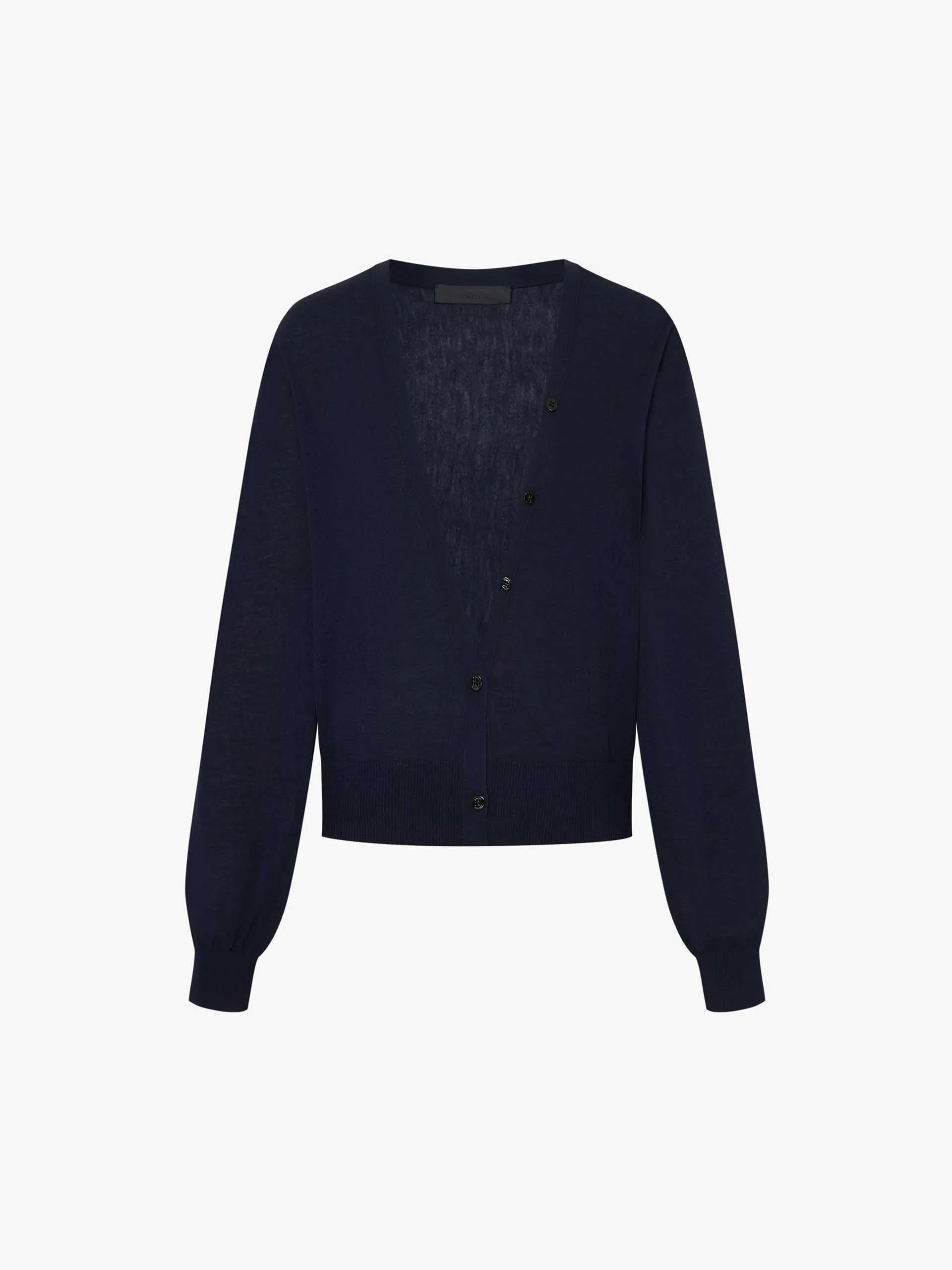 Gekürzter V-Ausschnitt Strickcardigan