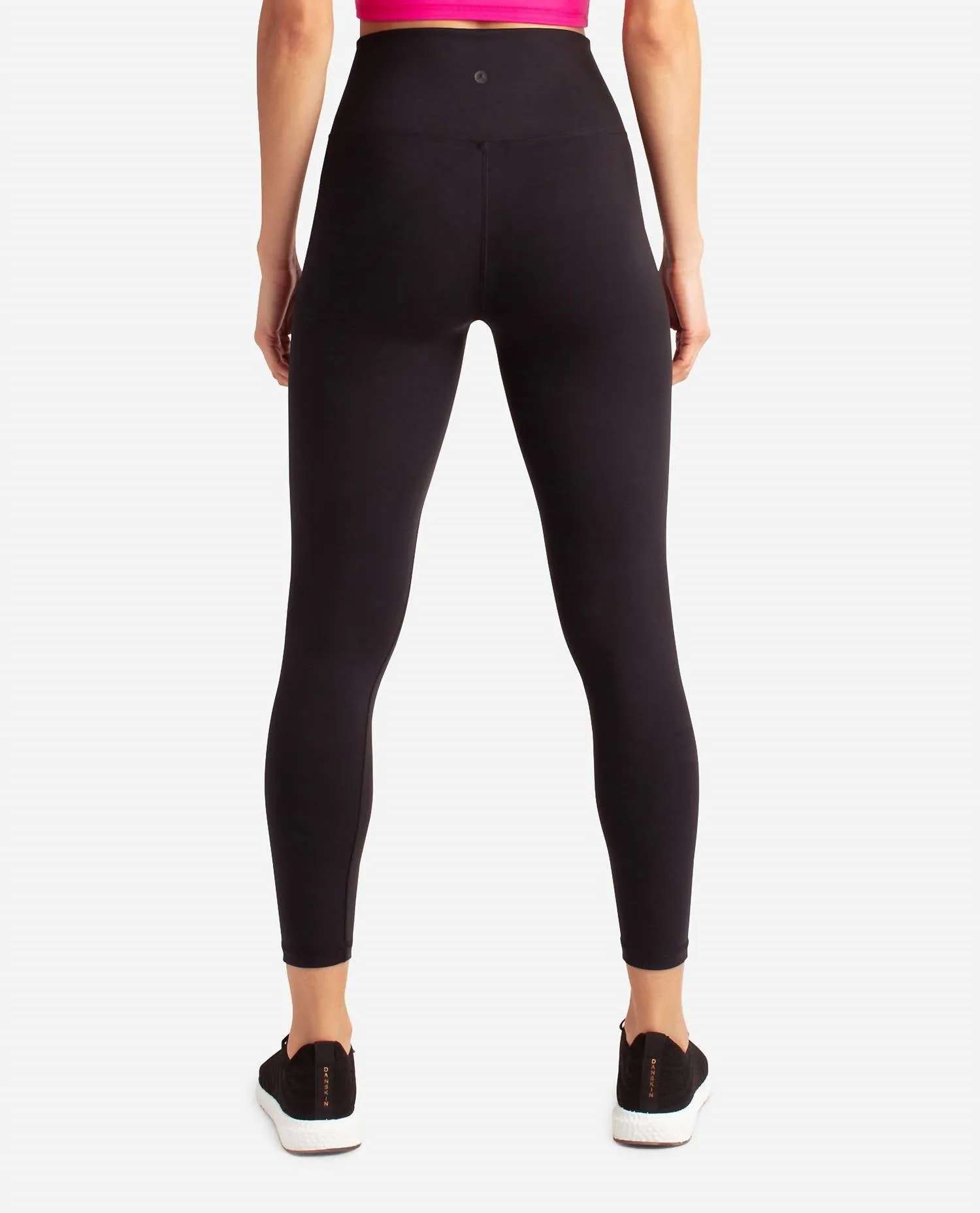 Crossover-Taille 7/8-Leggings in Schwarz Salz