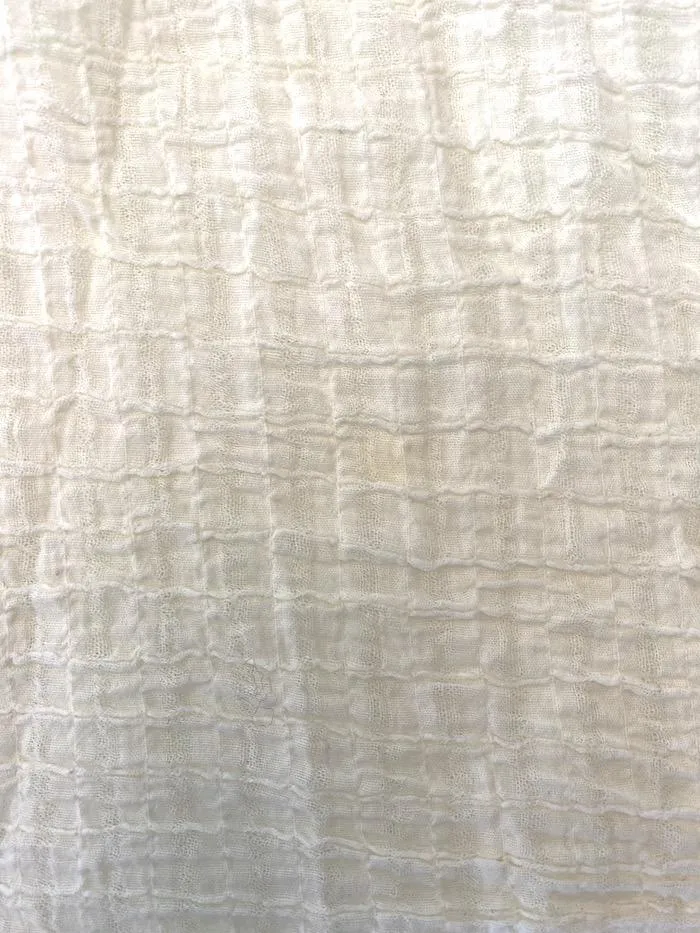 Current/Elliott Camila Trapez Tank Top Crème Crinkled Cotton Größe 1 Ärmelloses Oberteil
