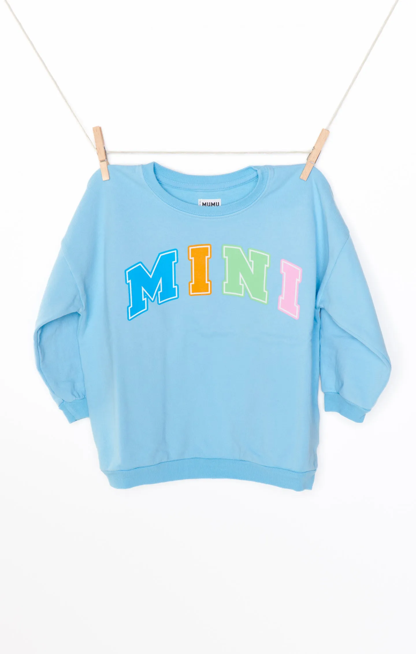 Davis Sweatshirt ~ Blaue Mini Grafik