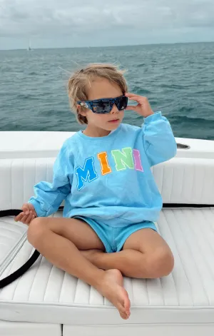 Davis Sweatshirt ~ Blaue Mini Grafik