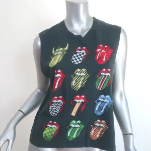 DAYDREAMER Rolling Stones 12 Zungen Tanktop Anthrazit Größe S