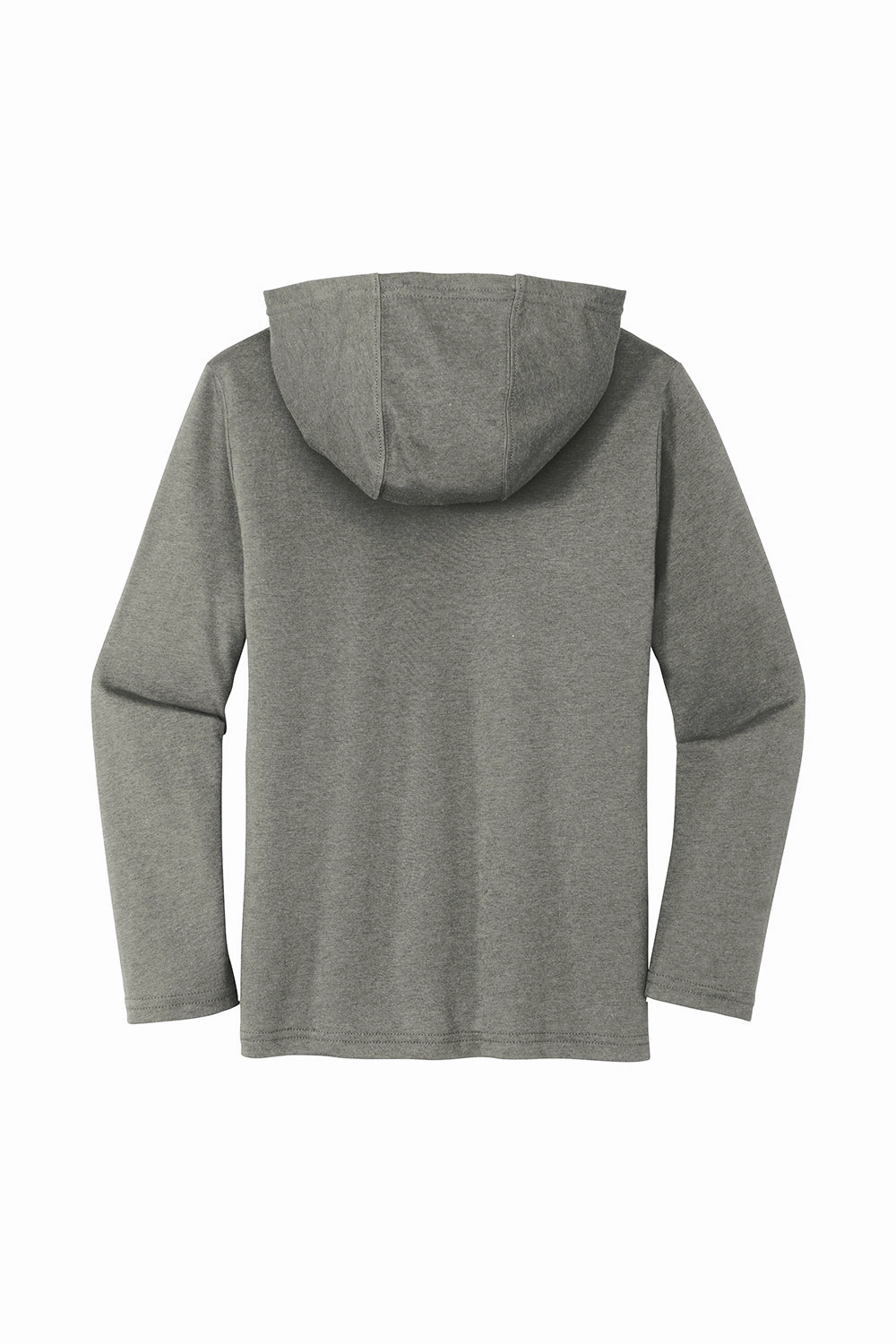District Youth Perfect Long Sleeve Hooded T-Shirt Hoodie - Grey Frost