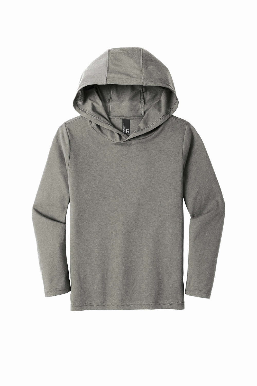District Youth Perfect Long Sleeve Hooded T-Shirt Hoodie - Grey Frost