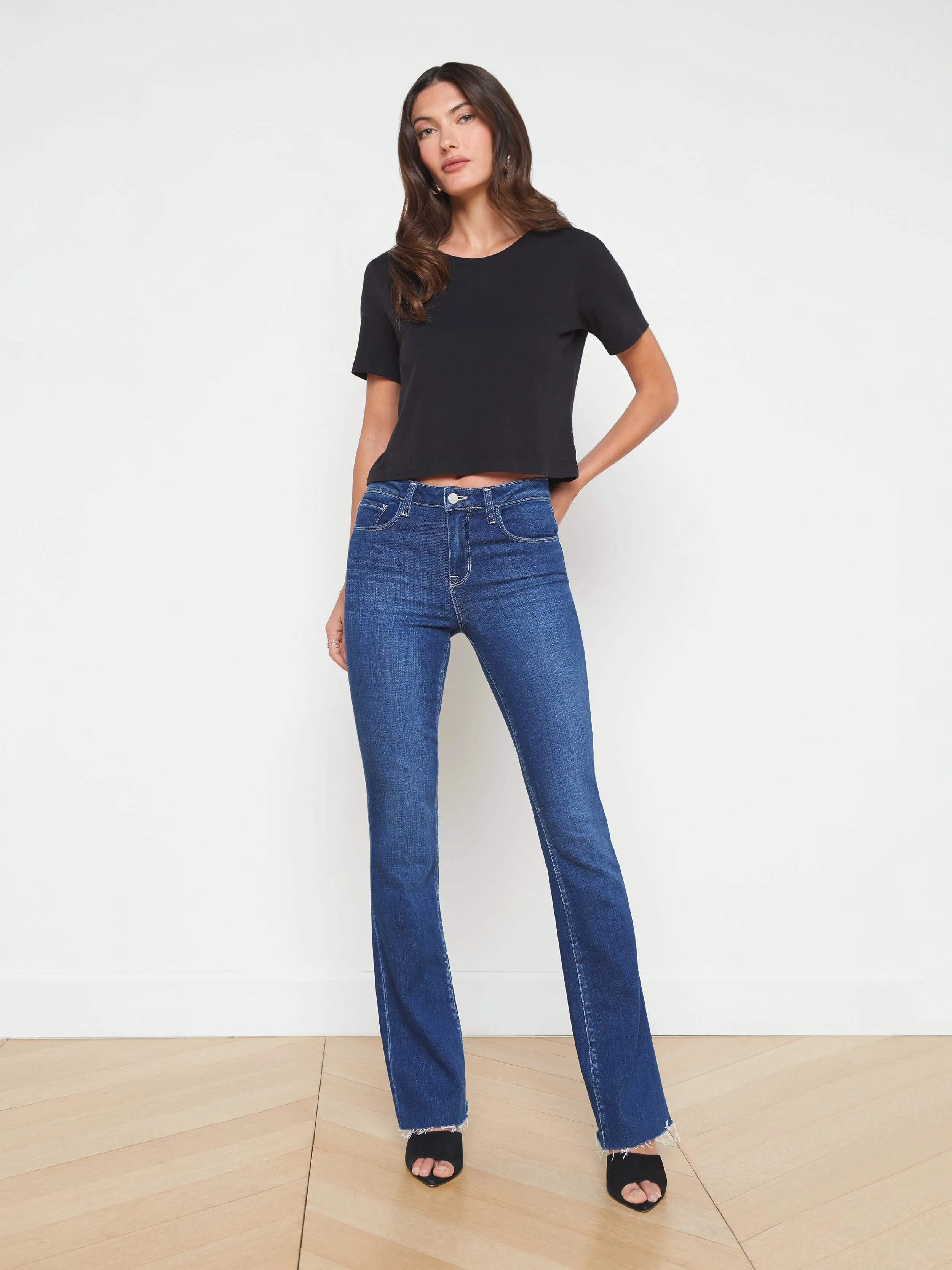 Donna Baumwoll Cropped T-Shirt