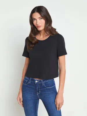 Donna Baumwoll Cropped T-Shirt
