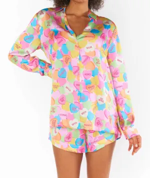 Frühaufsteher-Pyjama-Set in Candy Crush