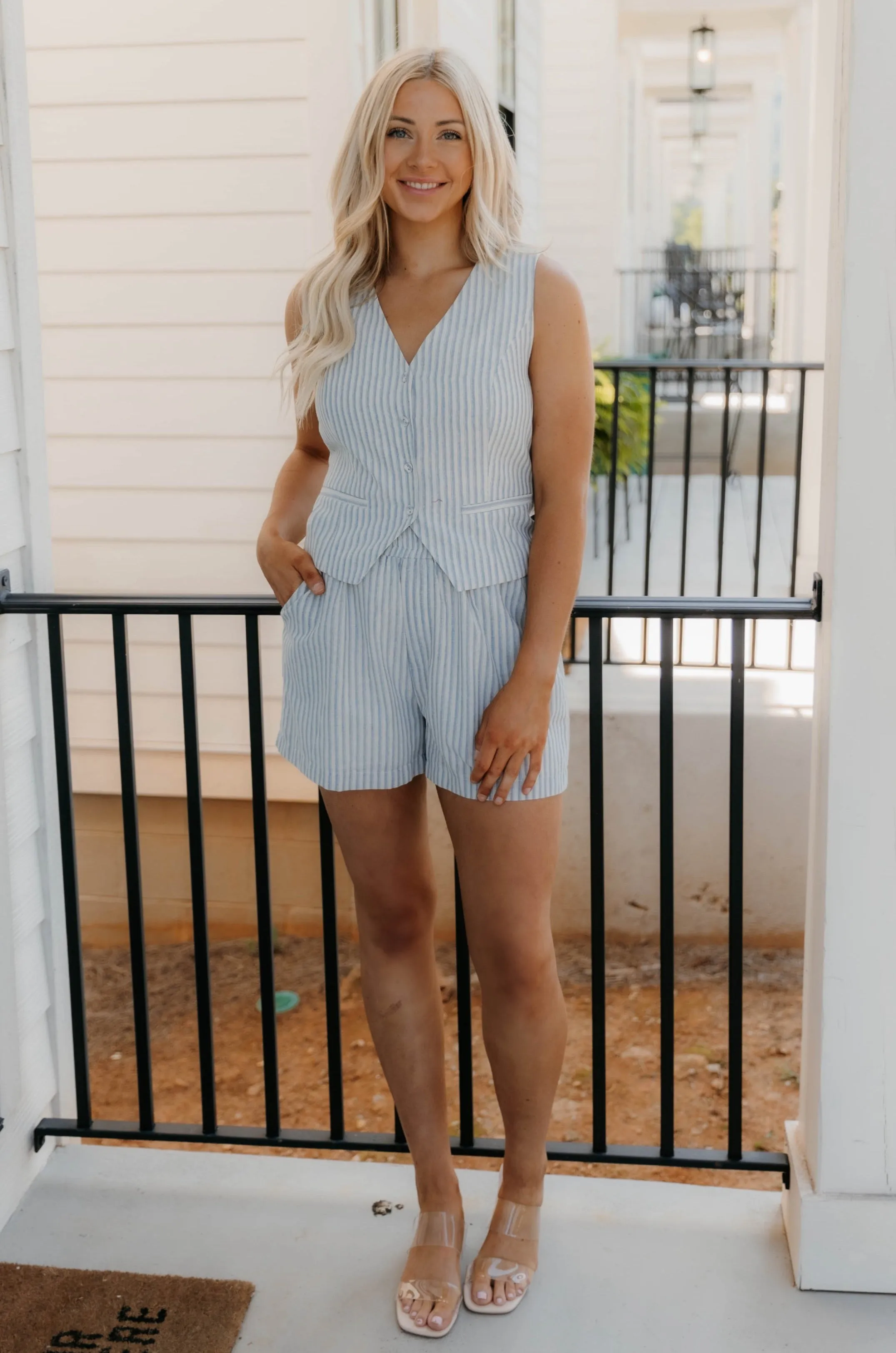 Emory Gestreifte Shorts