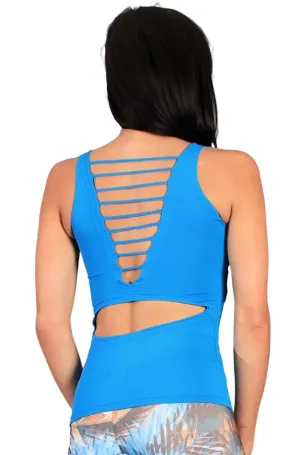 Equilibrium Active Wear Überraschungs-Tanktop  LT1056 Hellblau