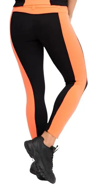 Equilibrium Activewear Bundstreifen-Leggings mit Seitenstreifen L723