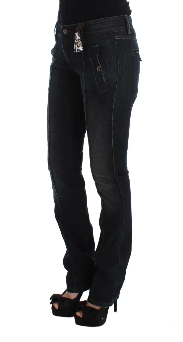 Ermanno Scervino Waschbaumwolle Slim Fit Damenjeans