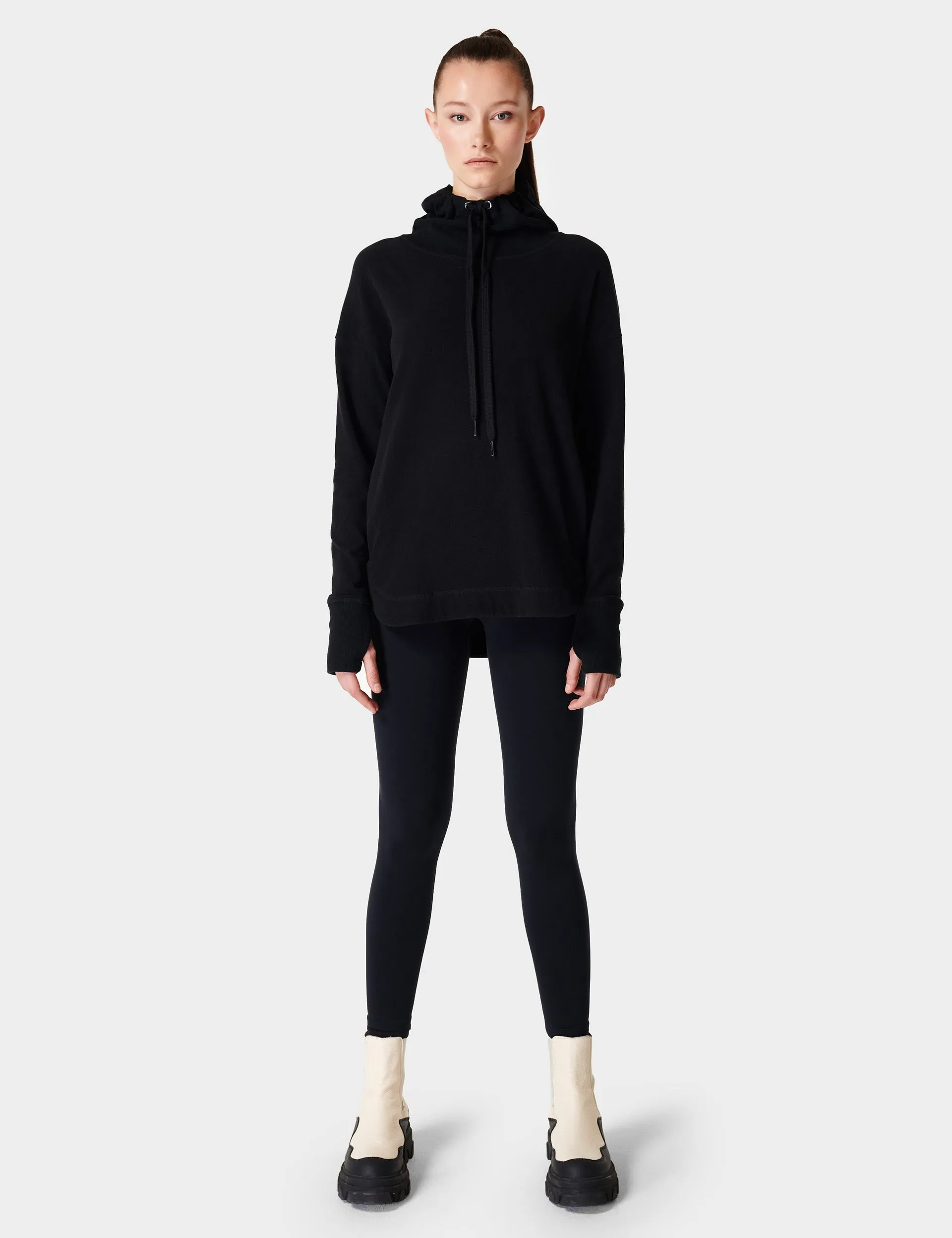Escape Italian Fleece Kapuzenpullover - Schwarz