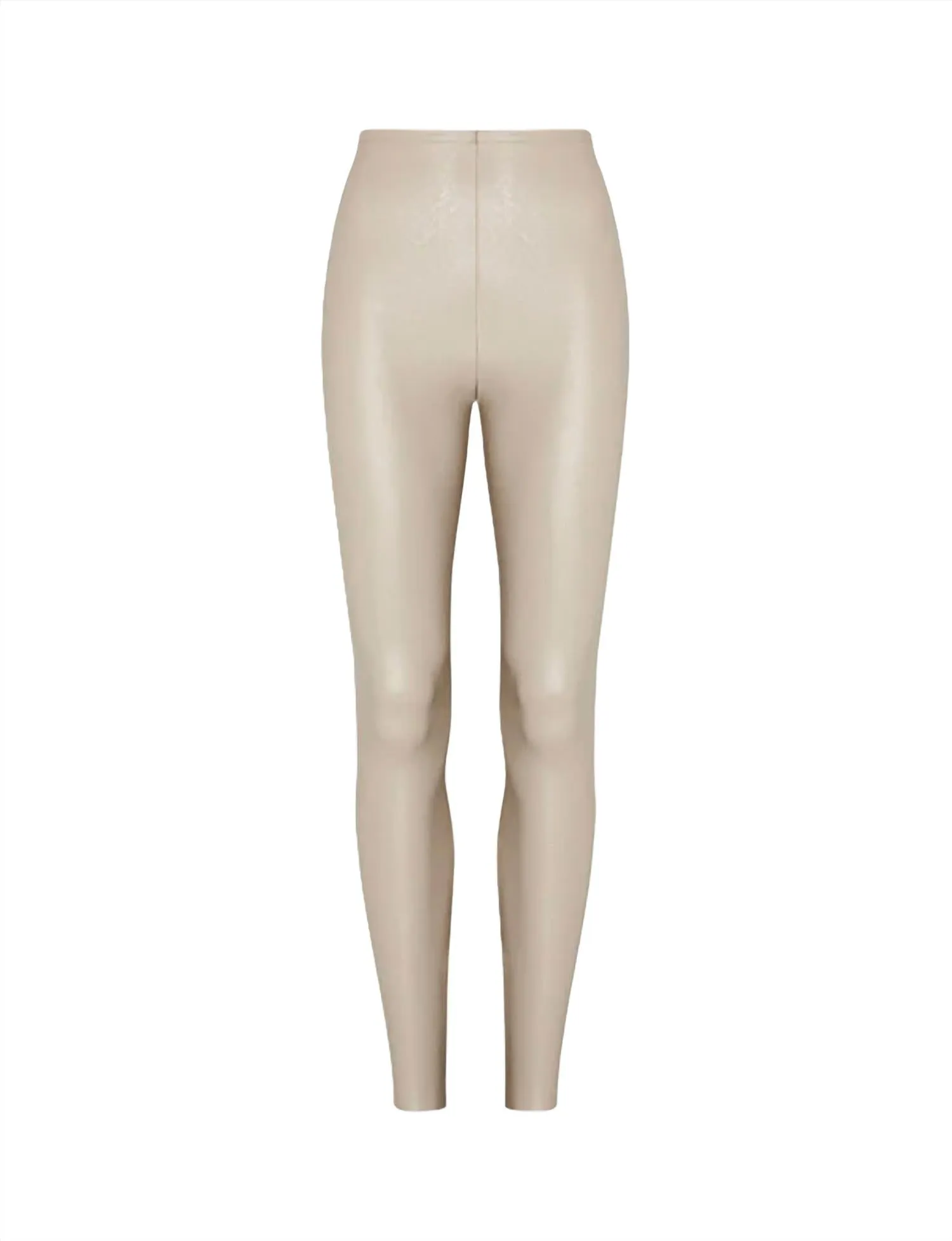 Kunstleder-Legging in Sand