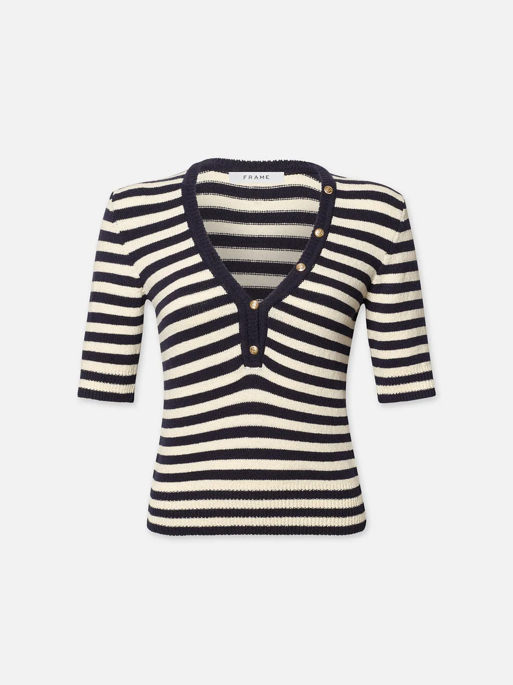 Femme Mariner Pullover -- Marine Mehrfarbig