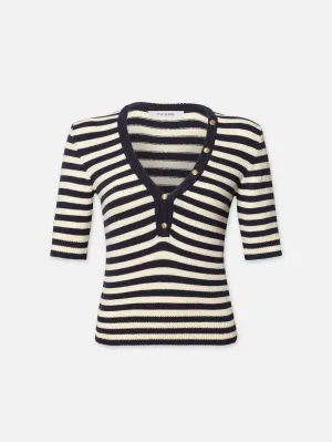 Femme Mariner Pullover -- Marine Mehrfarbig
