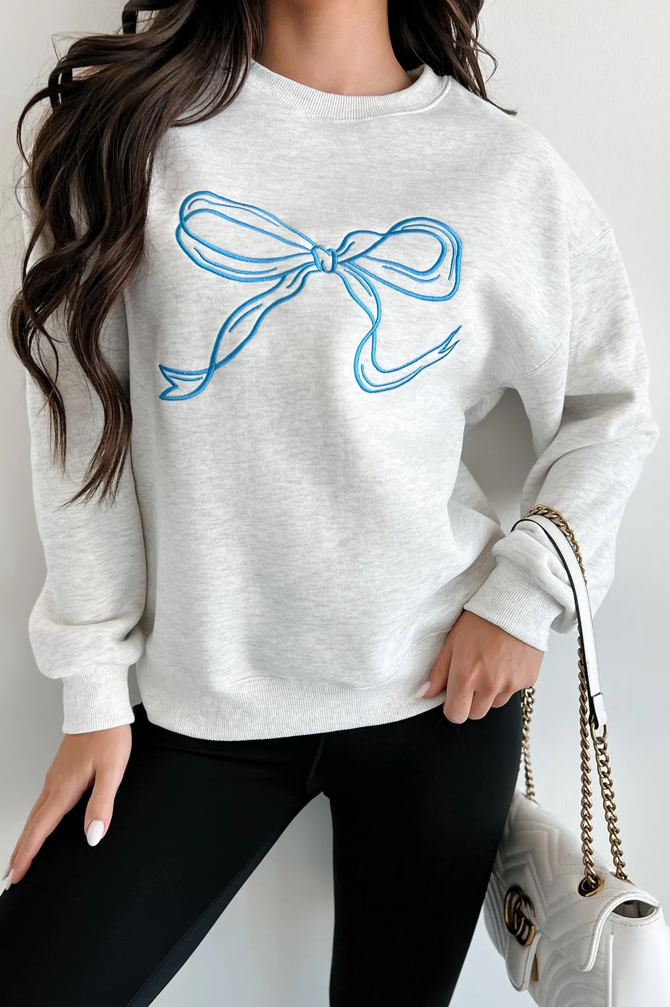 Für immer das süßeste bestickte Sweatshirt (Heather Grau)