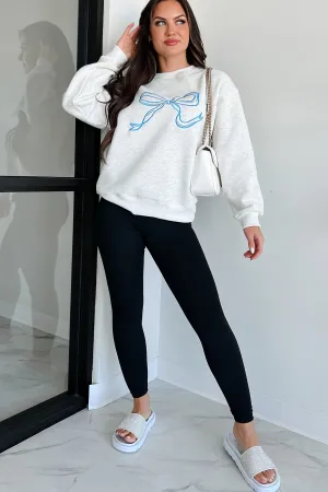 Für immer das süßeste bestickte Sweatshirt (Heather Grau)